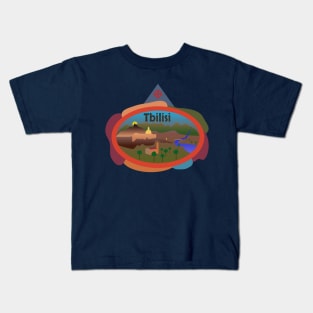 Tbilisi, Georgia.  Elegant Modern Design Kids T-Shirt